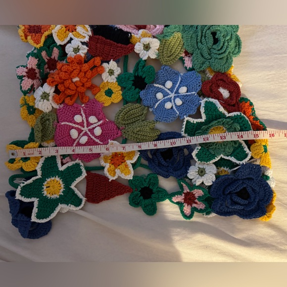 NWT Zara Floral Crochet Crop Top - Picture 15 of 16